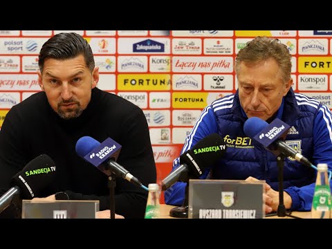 2021-11-14 Sandecja - Arka Gdynia 3-1 (2-1), pomeczowa konferencja prasowa