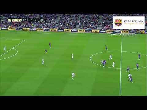 Golazo completo de Messi al SD Eibar solo desde medio campo // Messi's full Eibar goal from midfield