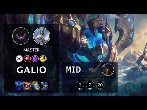 Galio Mid vs Kog'Maw - KR Master Patch 12.3