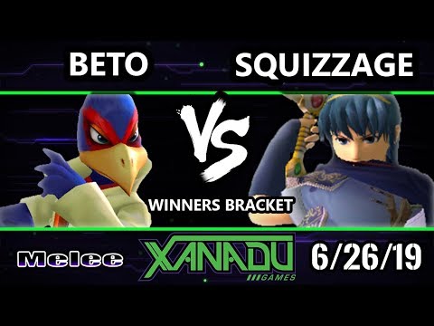 S@X 308 SSBM - squizzage (Marth) Vs. Beto (Falco) Smash Melee Winners Round 3