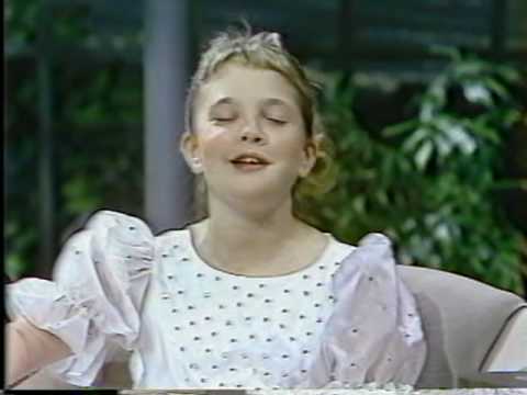 Drew Barrymore and David Brenner