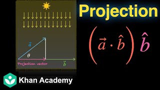 Projection of a vector | Vector Algebra | Grade 12 | Math | Khan Academy