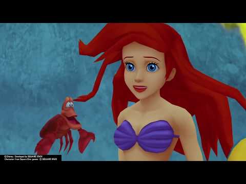 Kingdom Hearts Final Mix (PS4) Part 35 Altantica - Tranquil Grotto and Undersea Valley