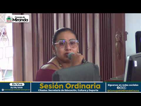 🔴 ¡EN VIVO! | Sesión Ordinaria del Concejo Municipal de Miranda 🏛️