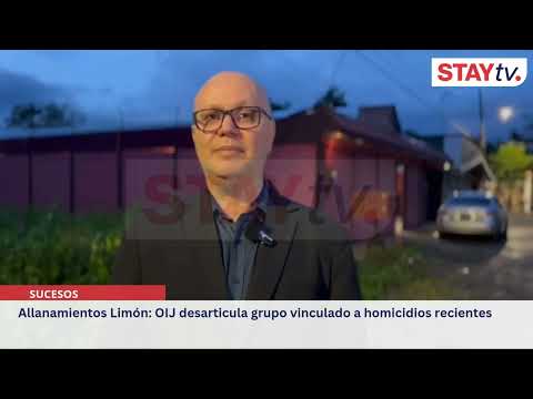Allanamientos Limón: OIJ desarticula grupo vinculado a homicidios recientes