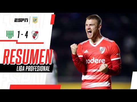 Video: River le ganó 4-1 a Banfield y alimenta su ilusión en la Liga Profesional