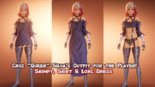 Mod Showcase - Cruz Queen Silva's Outfit for the Player Skimpy Skirt and Long Dress