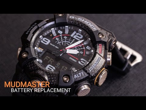 HOW TO CHANGE BATTERY CASIO G-SHOCK MUDMASTER GG-B100