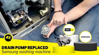 Replace a Samsung washing machine drain pump