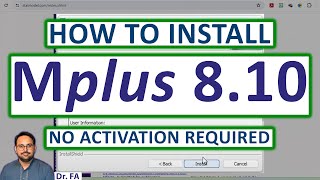 Free MPlus 8.10 (2024) - How to Install a Free Copy of MPlus - Tutorial - MPlus 8.10 Latest Version