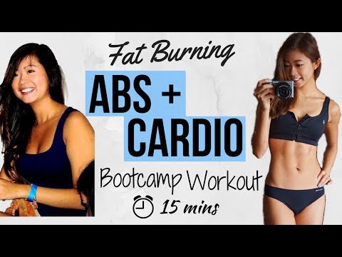 15 min Intense Ab + Cardio No Equipment BOOTCAMP Workout | Intense Fat Burning for Flat Belly Video