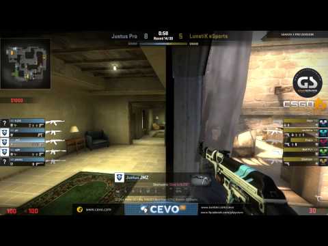CEVO-Pro CS:GO Season 5: Justus Pro vs. LunatiK eSports - Week 3:2 on de_mirage