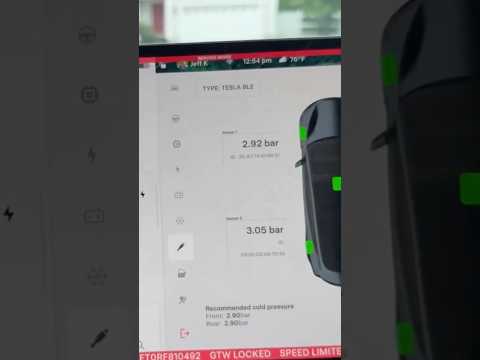 Check Tesla Bluetooth TPMS Battery Level 2021+ Model SX3Y Tire Pressure Monitoring System
