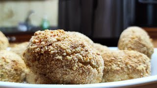 Crocchette di pollo nella friggitrice ad aria