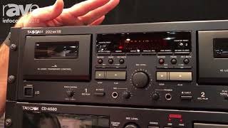 Video thumbnail for InfoComm 2018: TASCAM Introduces the TASCAM 202 MK VII Dual Cassette Deck by rAVe [PUBS]