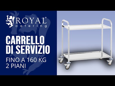 Video - Carrello di servizio - 2 Piani - fino a 160 kg