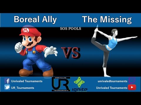 Southern Ohio Smash  SOS POOLS - Boreal Ally (Mario) vs The Missing Lonk (Wii Fit)