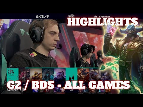 G2 vs BDS - ALL GAMES (Bo5)  Highlights | Upper Final LEC Winter 2024 Playoffs | G2 Esports vs BDS