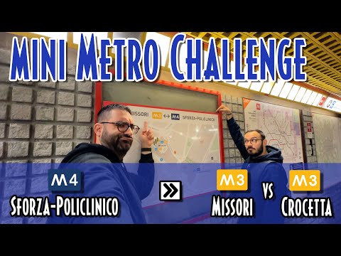 Mini METROCHALLENGE - Let's try the connection between M4 and M3. Is it better to go to Missori o...