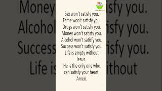Won't satisfy you #bible quotes #christ #proverbs #thinkcreatelearn