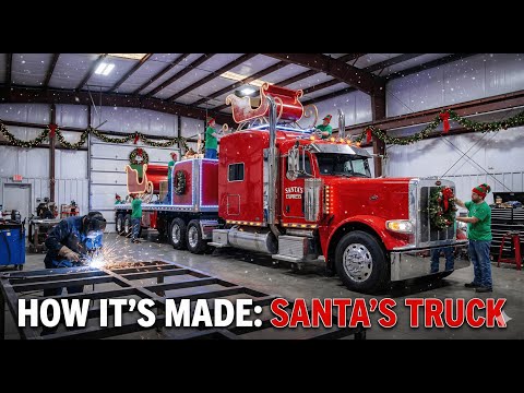 Building the Ultimate Santa Truck: Converting a Semi into Christmas Light Show| Inside The Factory