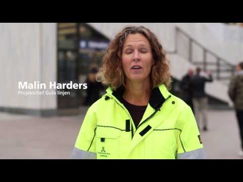 Nya tunnelbanan - Gula linjens stationer