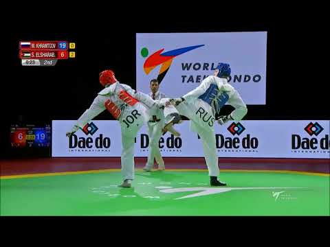 World Taekwondo Grand-Prix Moscow 2018. M - 80. Финал. KHRAMTCOV-ELSHARABATY