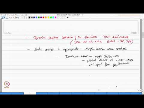 Wave spectra : Part 1