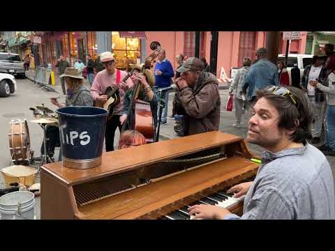 The Dirty Rotten Vipers, “Rag Mama Rag,” Royal Street, New Orleans. February 2023.