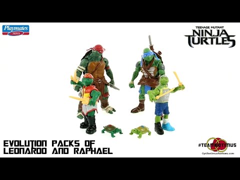 Video Review of the 2014 Teenage Mutant Ninja Turtles: Evolution of Leo and Raph sets