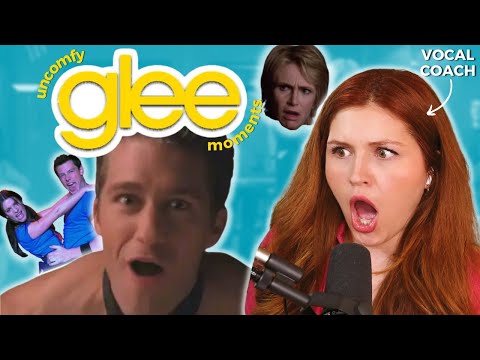 Uncomfy Glee Performances I Vocal Coach Reacts