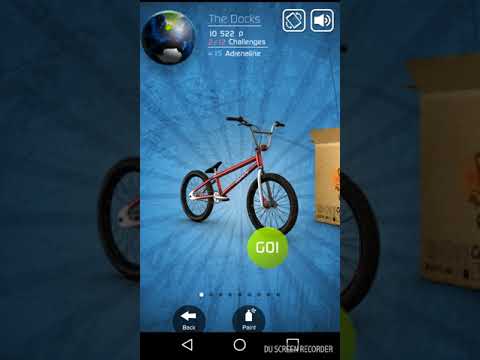 Playing touchscreen bmx