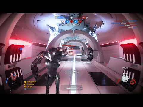 Super Battle Droid marches forward taking the high ground on Kamino, Star Wars Battlefront II (2017)