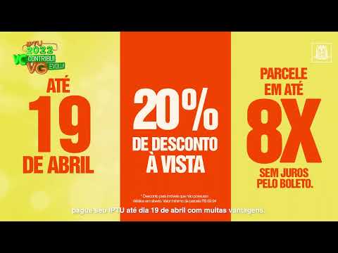 IPTU 2022 - Cota única com 20% de desconto