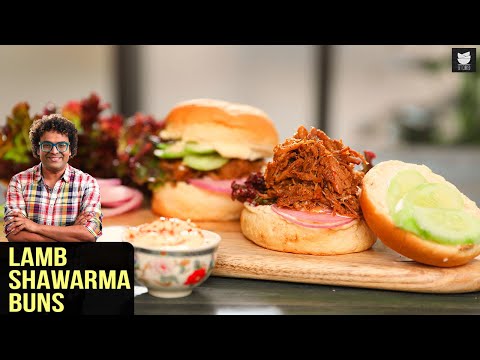 Lamb Shawarma Buns | Mutton Shawarma | Bun Shawarma | Easy Snack Recipe | Shawarma Recipe by Varun