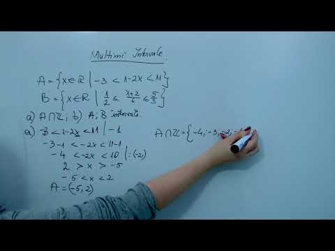 Multimi, intervale de numere reale