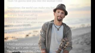 Jason Mraz - The Woman I Love [with scrolling lyrics]