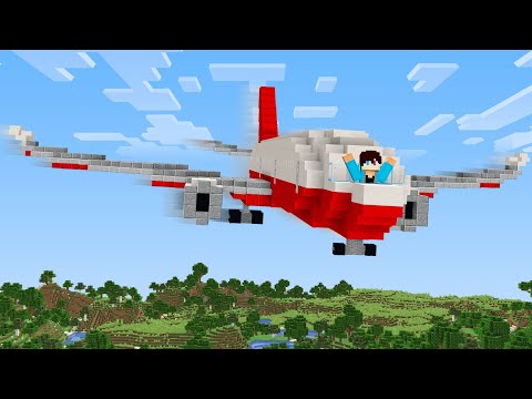Werkend Vliegtuig Bouwen In Minecraft
