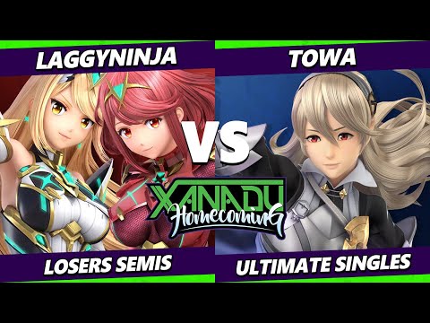 Xanadu Homecoming LOSERS SEMIS - Laggyninja (Pyra Mythra) Vs. Towa (Corrin) Smash Ultimate - SSBU