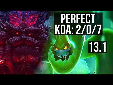 ORNN vs ZAC (MID) | 2/0/7, 700+ games, 900K mastery | KR Master | 13.1