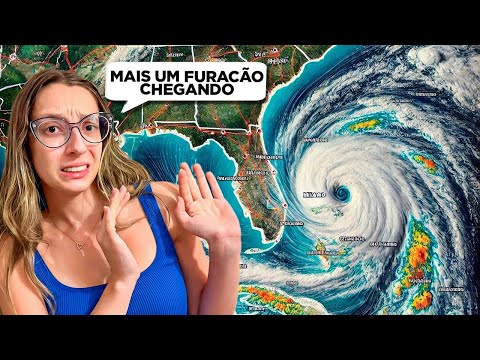 MAIS UM FURACÃO CHEGANDO NA FLÓRIDA E DESSA VEZ ATINGE A FLÓRIDA INTEIRA 😭 FURACÃO MILTON