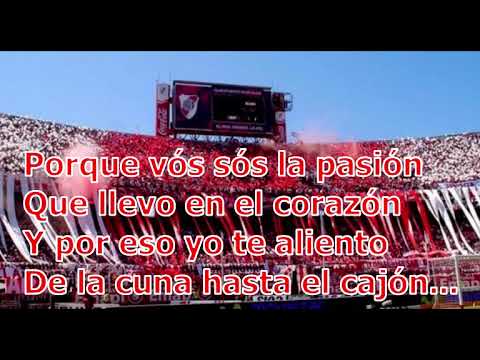 Canciones de River Plate + Letra - Borracho siempre voy descontrolado - Canción y Letra Borracho