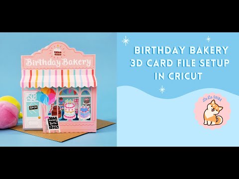 Birthday Bakery Card File Setup in Cricut Design Space