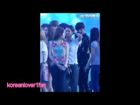 120825 EXO K KAI&CHANYEOL&SUHO BOW TO IU!