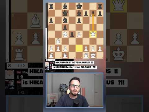 HIKARU DESTROYS MAGNUS:  is HIKARU Better than MAGNUS  ?!!  #chess #gothamchess