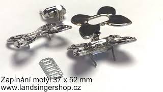 Zapínání motýl 37 x 52 mm