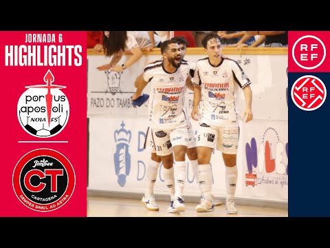 Resumen #PrimeraDivisiónFS |Noia Portus Apostoli 4-3 Jimbee Cartagena Costa Cálida| Jornada 6