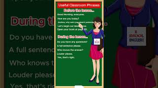 Classroom Language for Teacher | English Speaking Practice | @eschoolenglish1