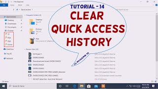 #14 - Clear Quick Access History- Windows 10 Tutorial