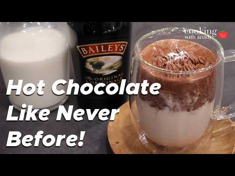 Viral TikTok Whipped Hot Chocolate with a Baileys Twist!